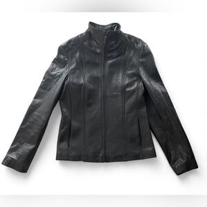 Y2K Wilson Leather Moto Jacket